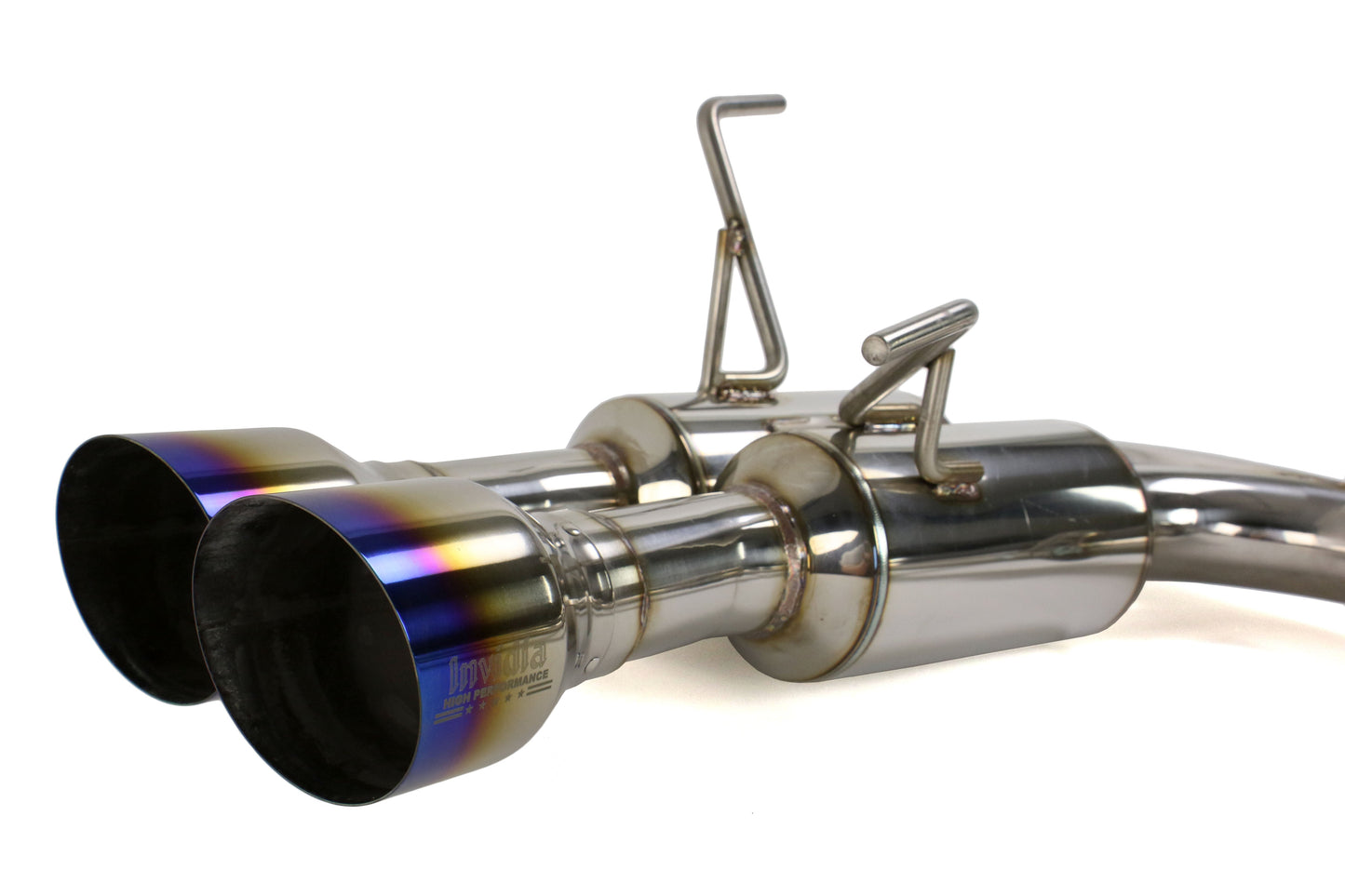 Invidia Gemini R400 Single Layer Cat Back Exhaust - Titanium Burnt Tips - 2010-2014 Subaru WRX / 2011-2014 STI (Sedan Only)