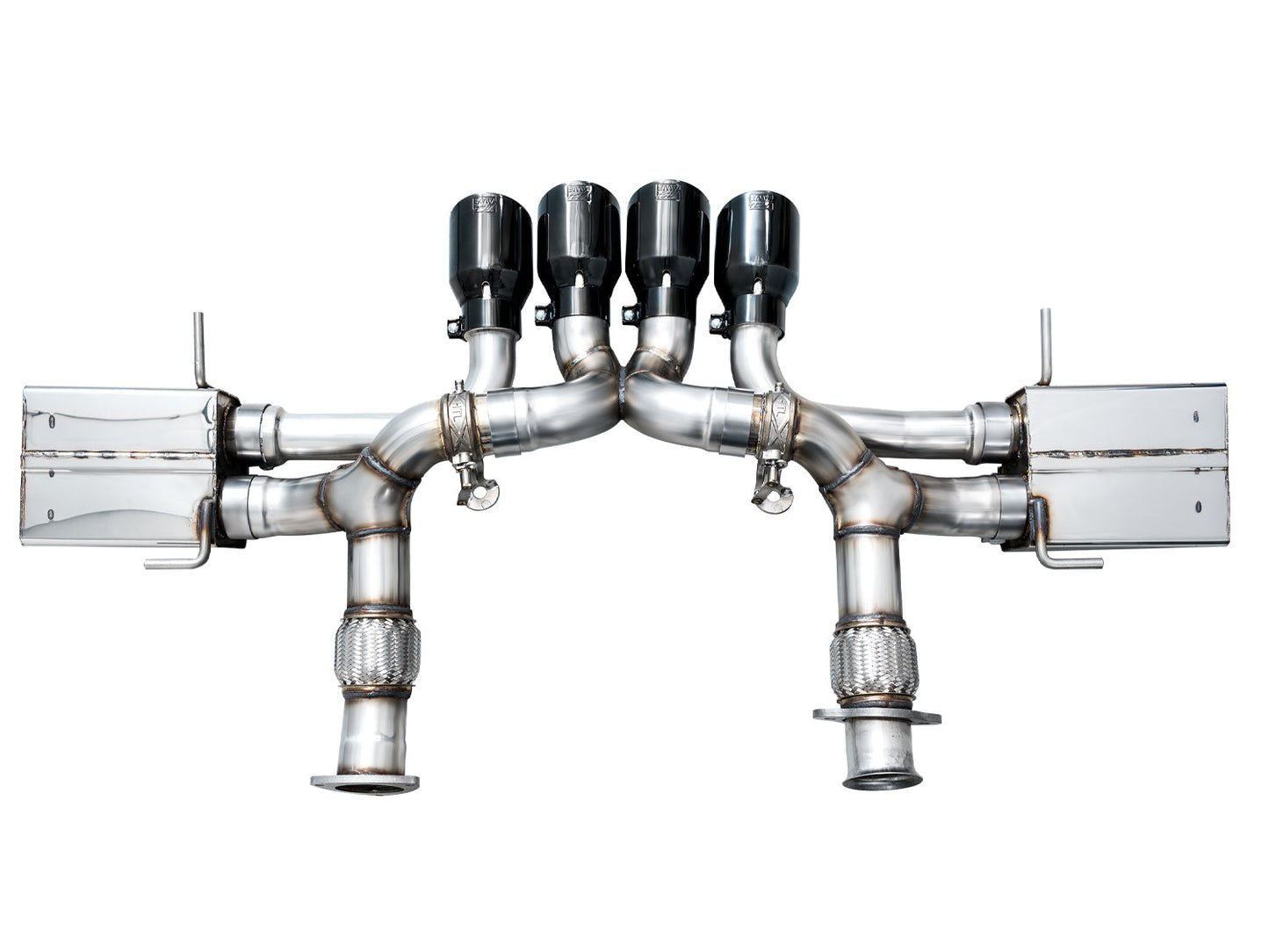AWE SwitchPath Exhaust for C8 Corvette Z06 - Diamond Black Tips