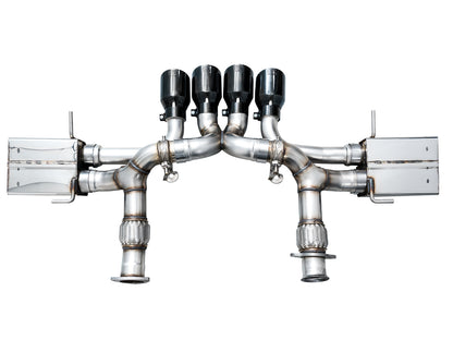 AWE SwitchPath Exhaust for C8 Corvette Z06 - Diamond Black Tips