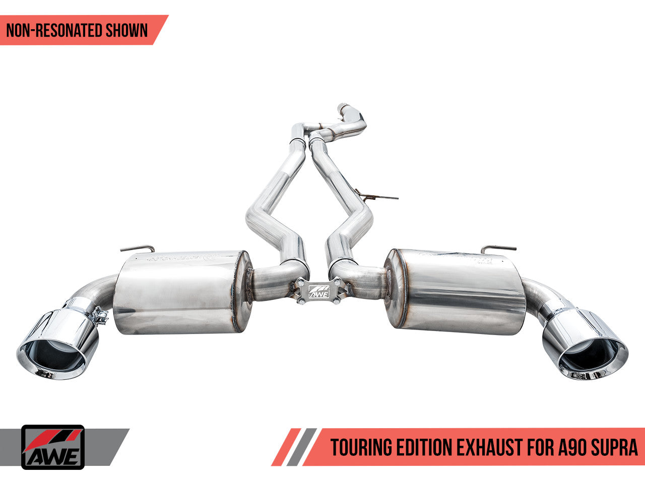 AWE Touring Edition Non-Resonated Exhaust - 2020-2024 Toyota GR Supra