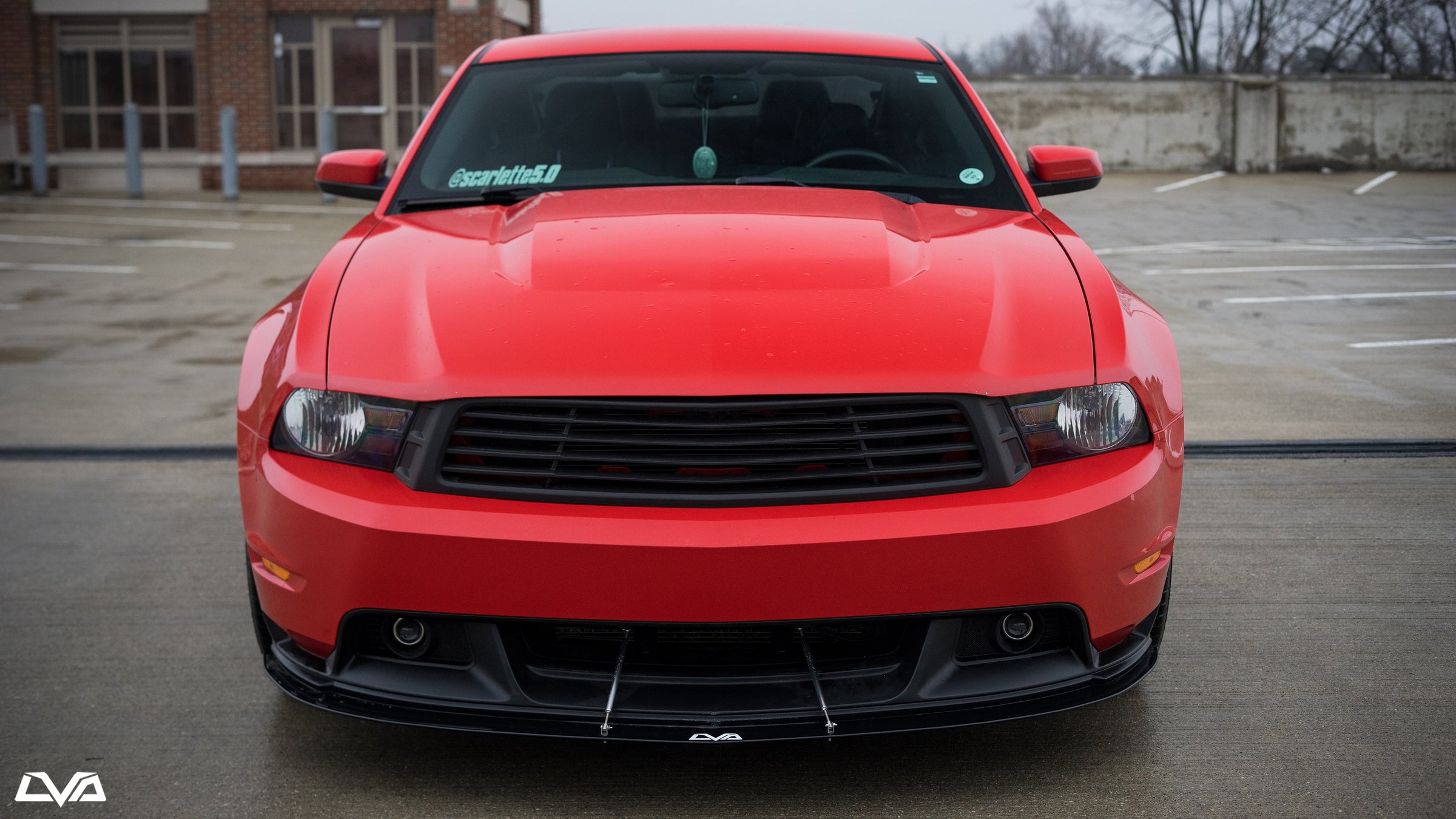 2011-2012 Ford Mustang S197 Front Splitter - LVA