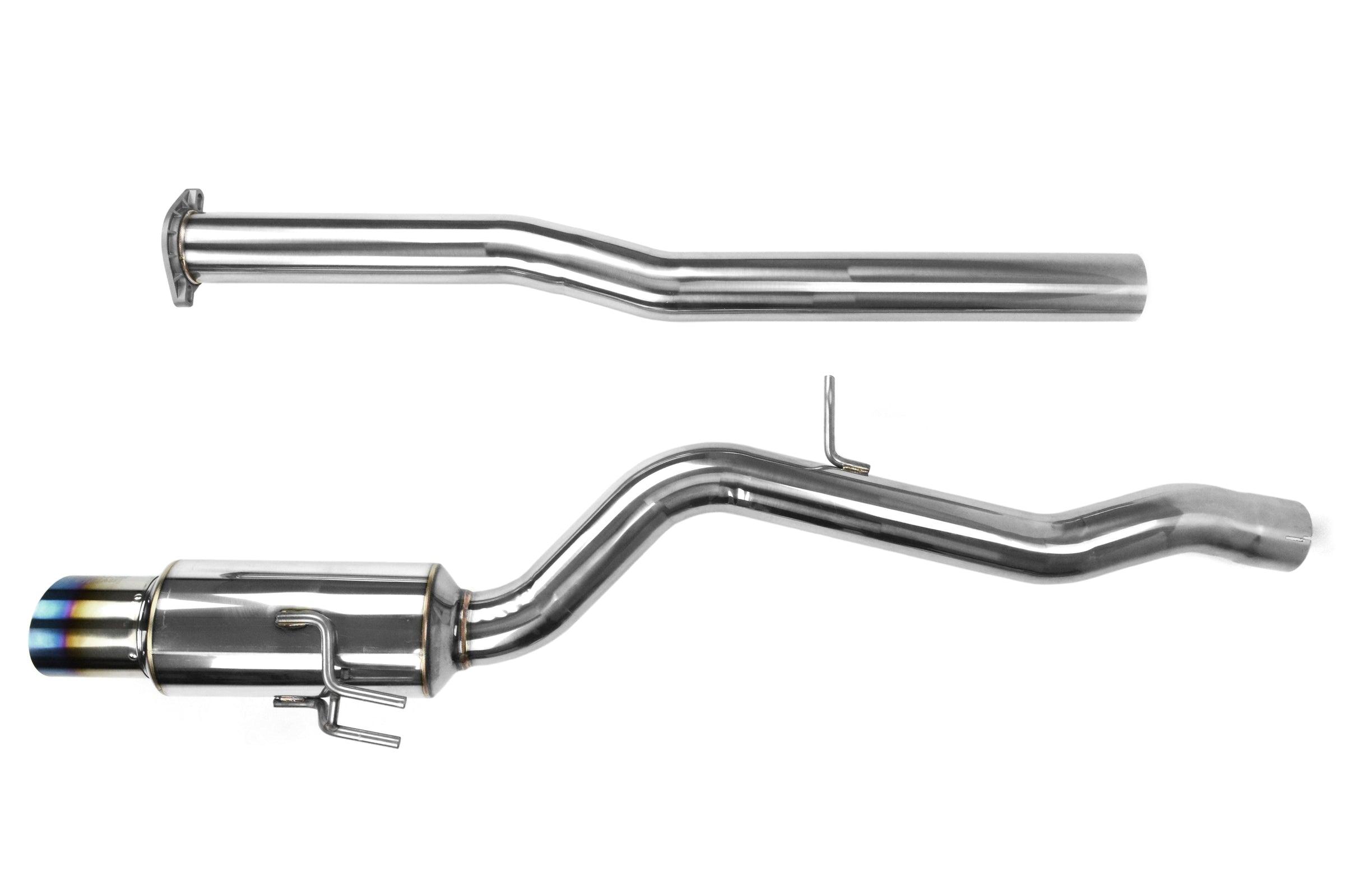 Invidia Racing Single Exit Cat Back Exhaust - Titanium Tip - 2008-2015 Mitsubishi Evo X