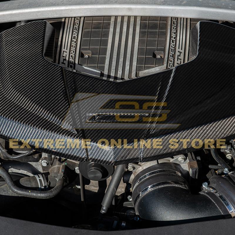 2016-19 Cadillac CTS-V Dry Carbon Fiber Front Engine Cover