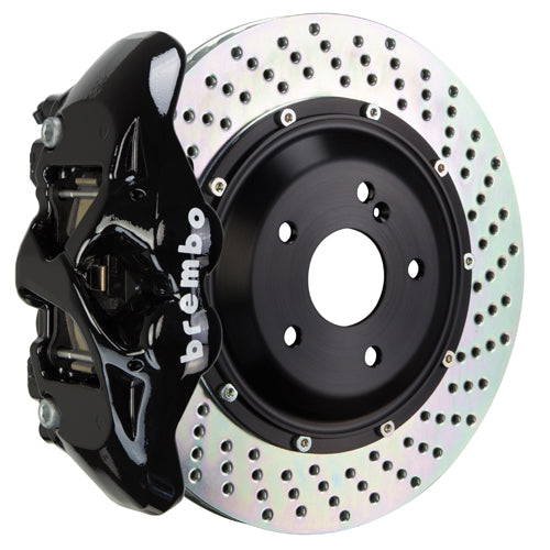 Brembo GT Systems Monobloc 4 Piston 345mm Cross Drilled Black - Honda Civic Type R/SI 2017+