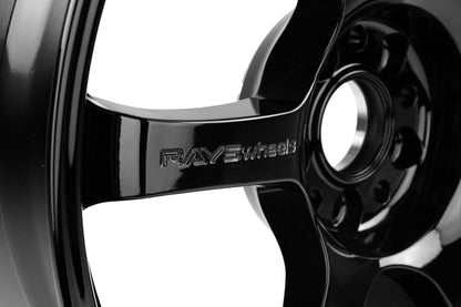 Gram Lights 57DR Glossy Black 18X8.5 +37mm 5x108 (Single Wheel)- 2013-2018 Ford Focus ST / 2016-2018 Ford Focus RS