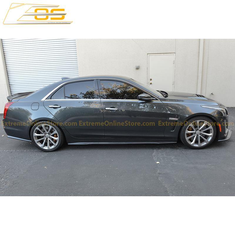2016-19 Cadillac CTS-V Carbon Fiber Side Skirts Rocker Panels
