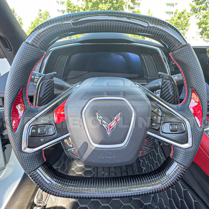 Corvette C8 DRY CARBON FIBER Gauge Cluster Cover