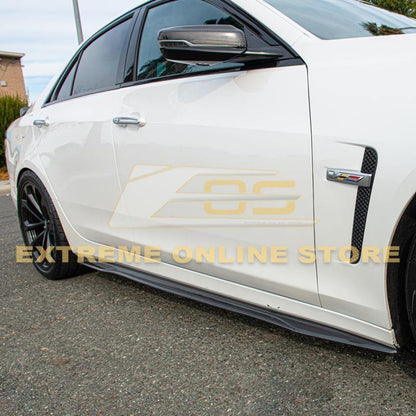 2016-19 Cadillac CTS-V Carbon Fiber Side Skirts Rocker Panels