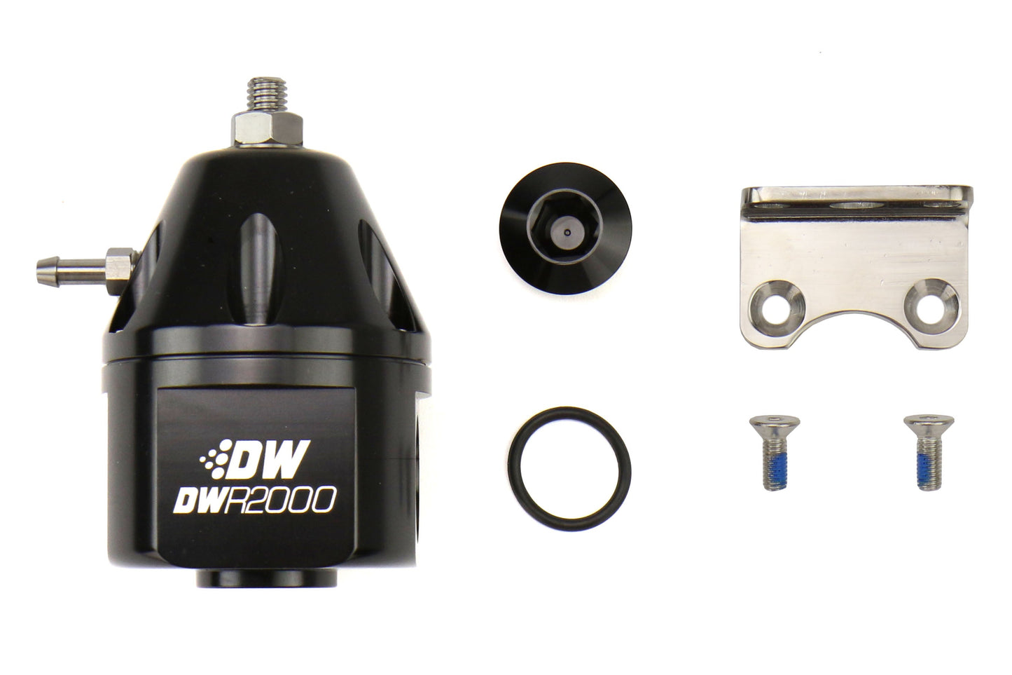 DeatschWerks DWR2000 Adjustable Fuel Pressure Regulator Black - Universal