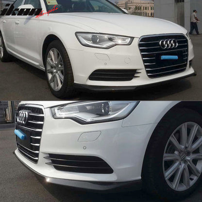 2012-2015 Audi A6 C7 Facelift JC Style Front Bumper Lip Carbon Fiber