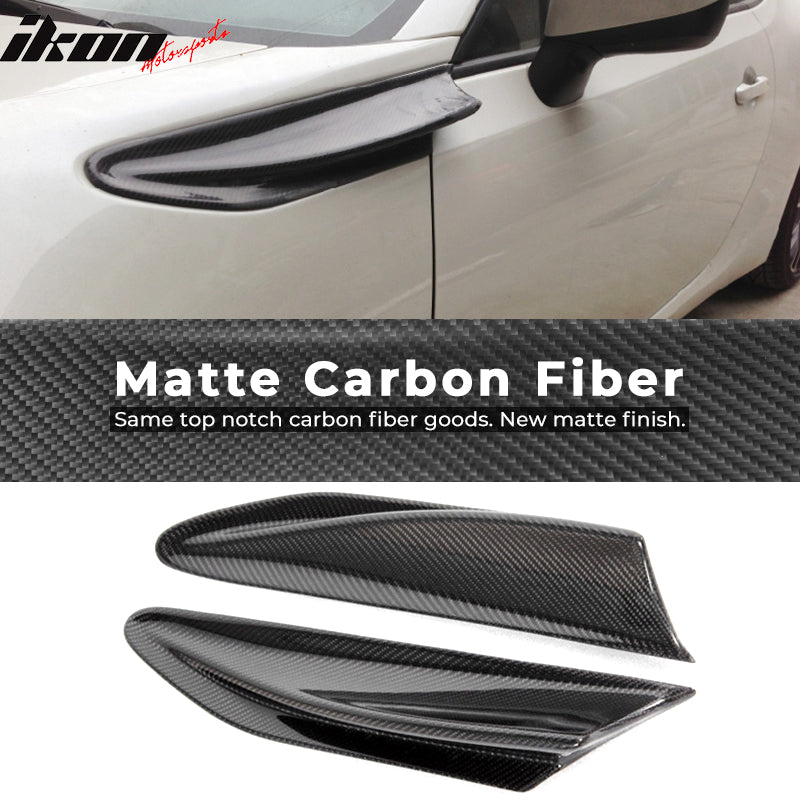 2013-2020 Scion FR-S Subaru BRZ Toyota 86 Side Fender Fin Carbon Fiber