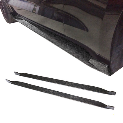 2015-2023 Ford Mustang S550 Coupe JC Side Skirts Forged Carbon Fiber