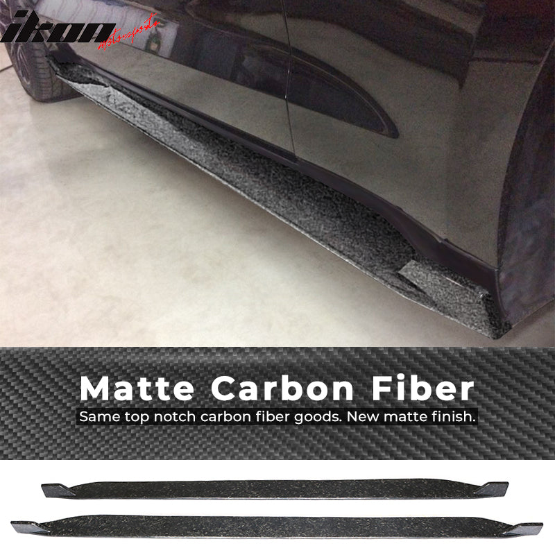 2015-2023 Ford Mustang S550 Coupe JC Side Skirts Forged Carbon Fiber