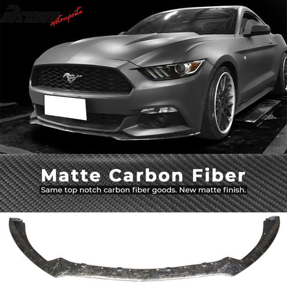 2015-2017 Ford Mustang Coupe OE Front Bumper Lip Forged Carbon Fiber