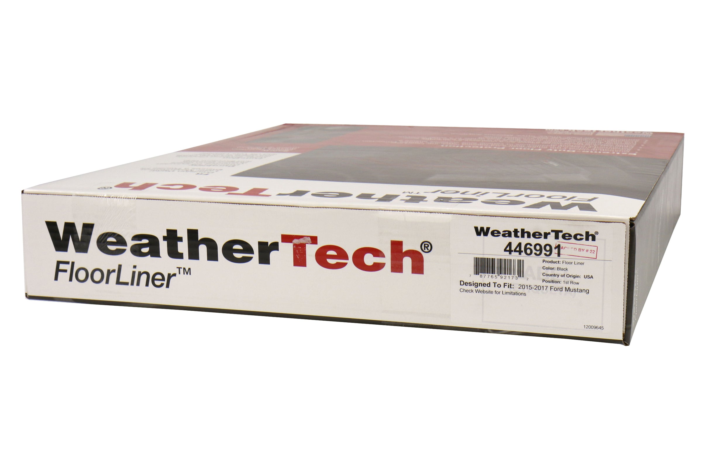 Weathertech Front Floorliner Set Black - 2015-2017 Ford Mustang
