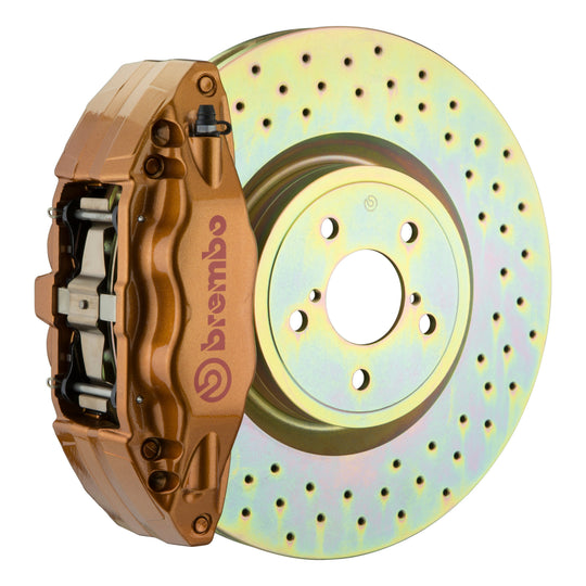 Brembo OE Gold Drilled Brake Kit Front - 2015-2021 Subaru WRX