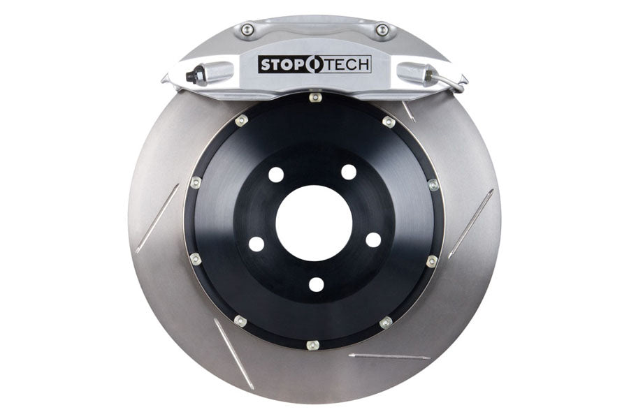 Stoptech ST-40 Big Brake Kit Front 332mm Silver Slotted Rotors - 2004 Subaru STI