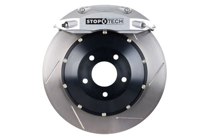 Stoptech ST-40 Big Brake Kit Front 332mm Silver Slotted Rotors - 2004 Subaru STI