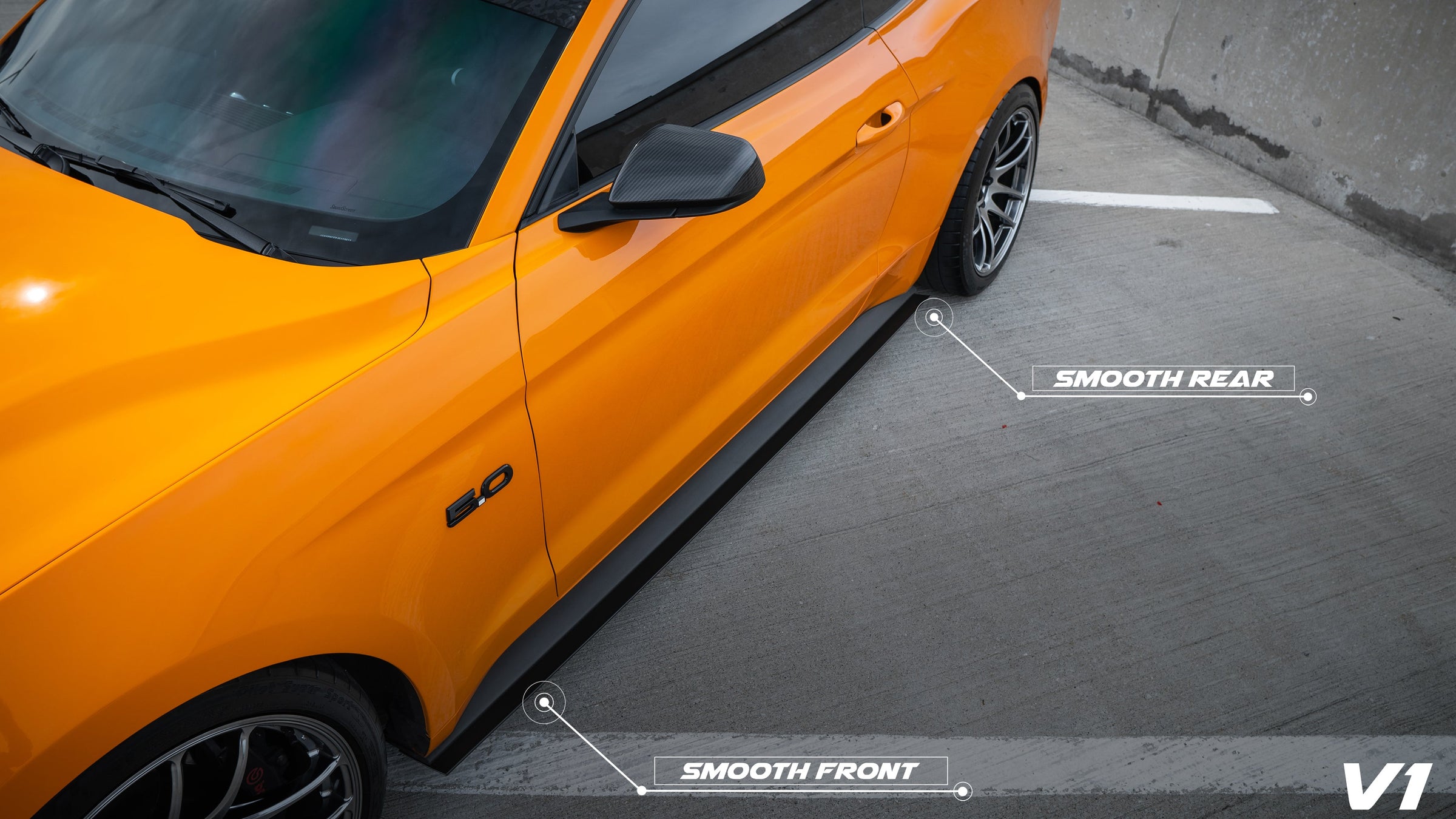 2015-2023 Ford Mustang V.1 Side Skirts - LVA