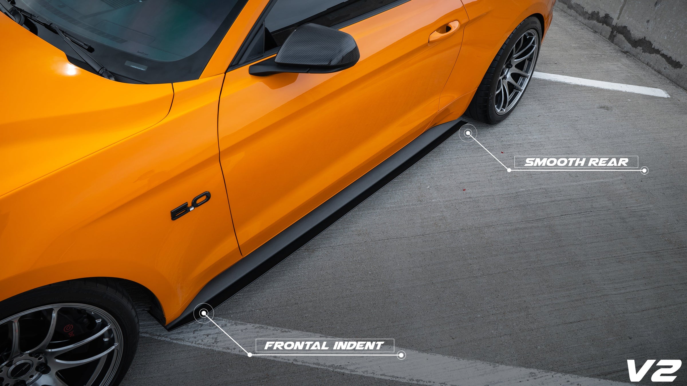 2015-2023 Ford Mustang V.2 Side Skirts - LVA