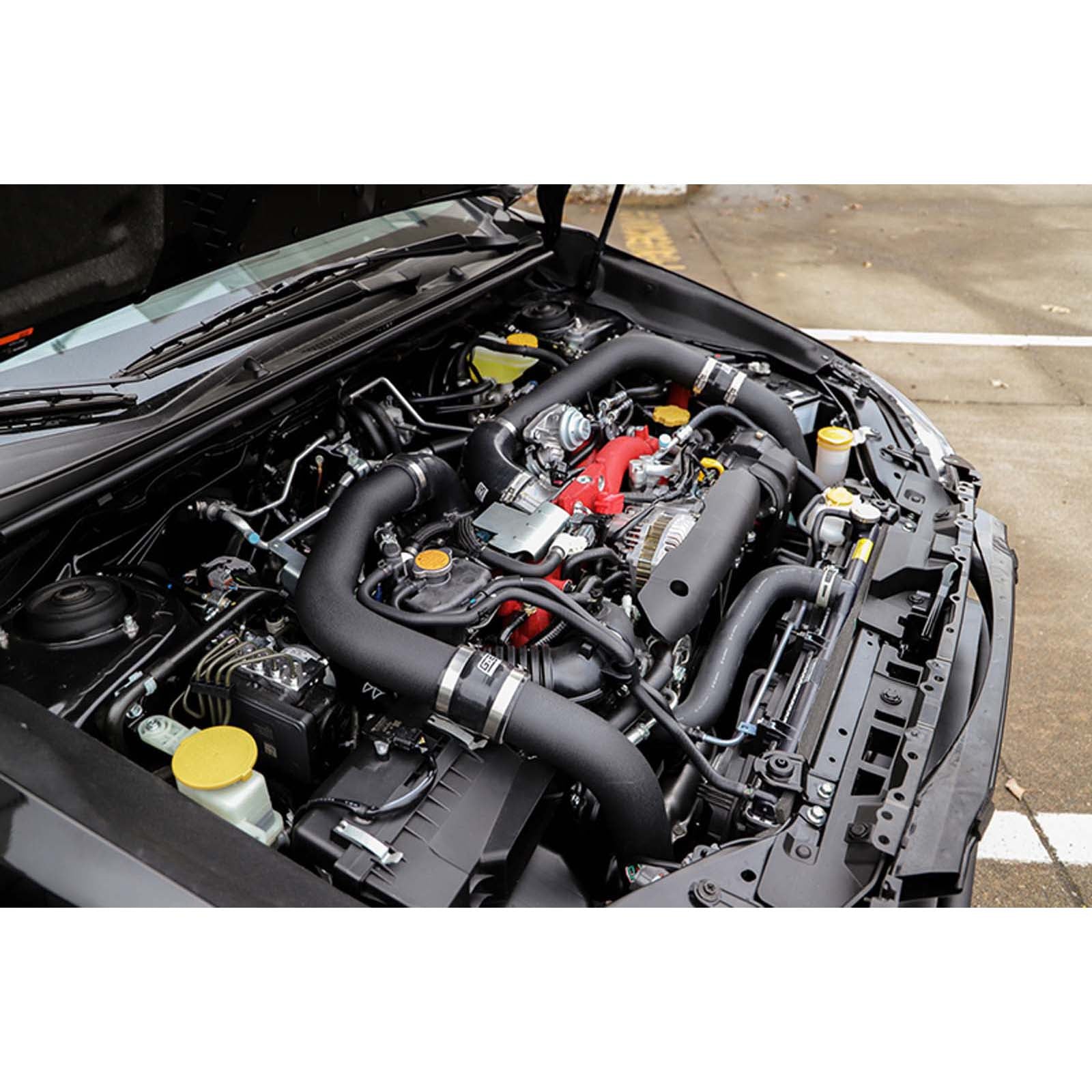 GrimmSpeed Front Mount Intercooler Kit Black Core w/ Black Piping - 2015-2021 Subaru WRX / STI