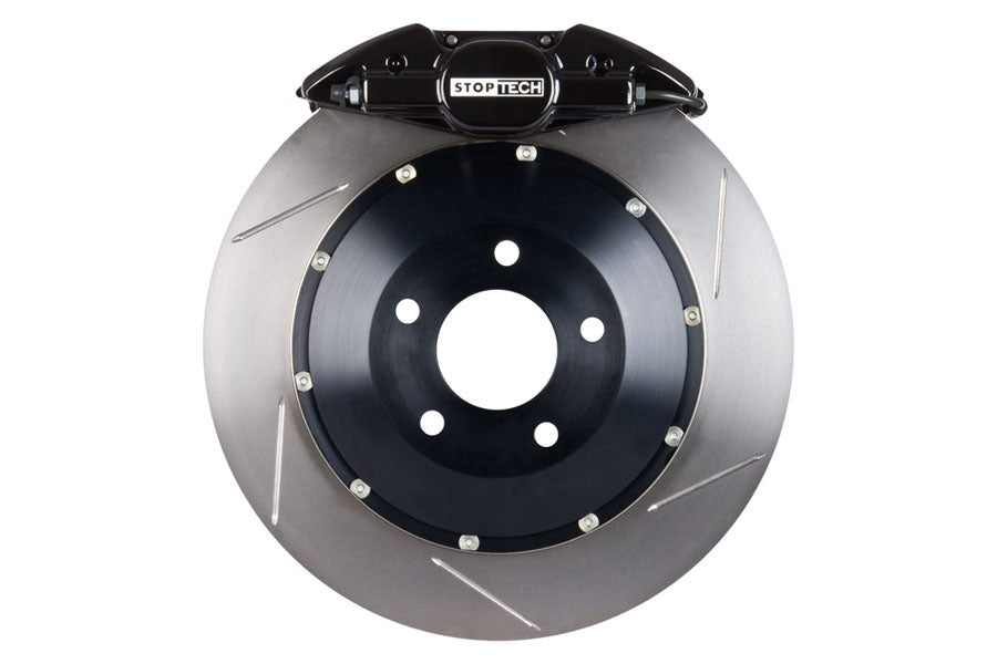 Stoptech ST-22 Big Brake Kit Rear 328mm Black Slotted Rotors - 2002-2007 Subaru WRX