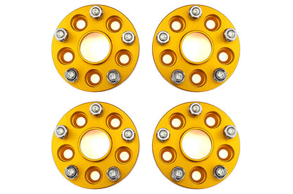 ISC Suspension 5x100 to 5x114.3 25mm Wheel Adapters Gold - Subaru Models (inc. 2002-2014 WRX)