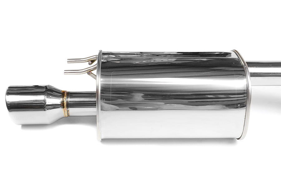 Invidia Q300 Single Exit Cat Back Exhaust - Stainless Steel Tip - 2006-2011 Honda Civic Si Sedan