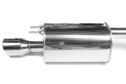 Invidia Q300 Single Exit Cat Back Exhaust - Stainless Steel Tip - 2006-2011 Honda Civic Si Sedan