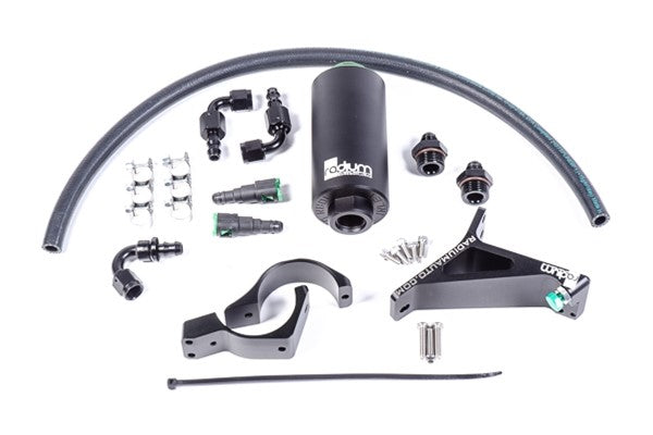 Radium Master Cylinder Brace w/ Fuel Filter & Bracket (Microglass Filter) - Subaru Models (inc. 2002-2007 Impreza / 1997-2008 Forester)