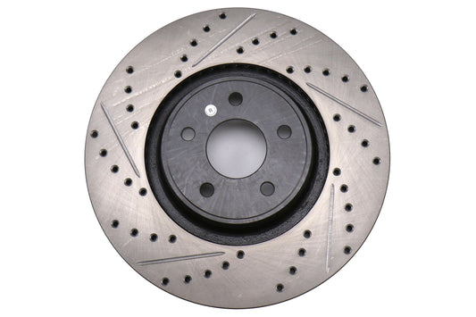 Stoptech Sport Drilled and Slotted Front Right Rotor - 2013-2018 Ford Focus ST