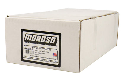 Moroso Air-Oil Separator Kit Small Body Black - 2015-2021 Subaru WRX