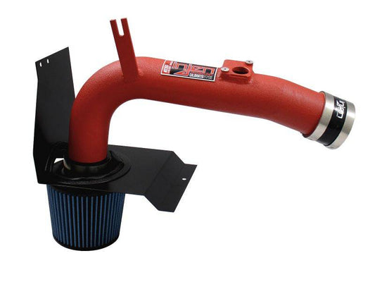 Injen Cold Air Intake System W/ SuperNano-Web Dry Air Filter Wrinkle Red - 2008-2014 Subaru WRX / STI