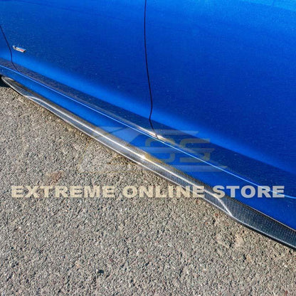 2016-19 Cadillac ATS-V Carbon Fiber Side Skirts Rocker Panels