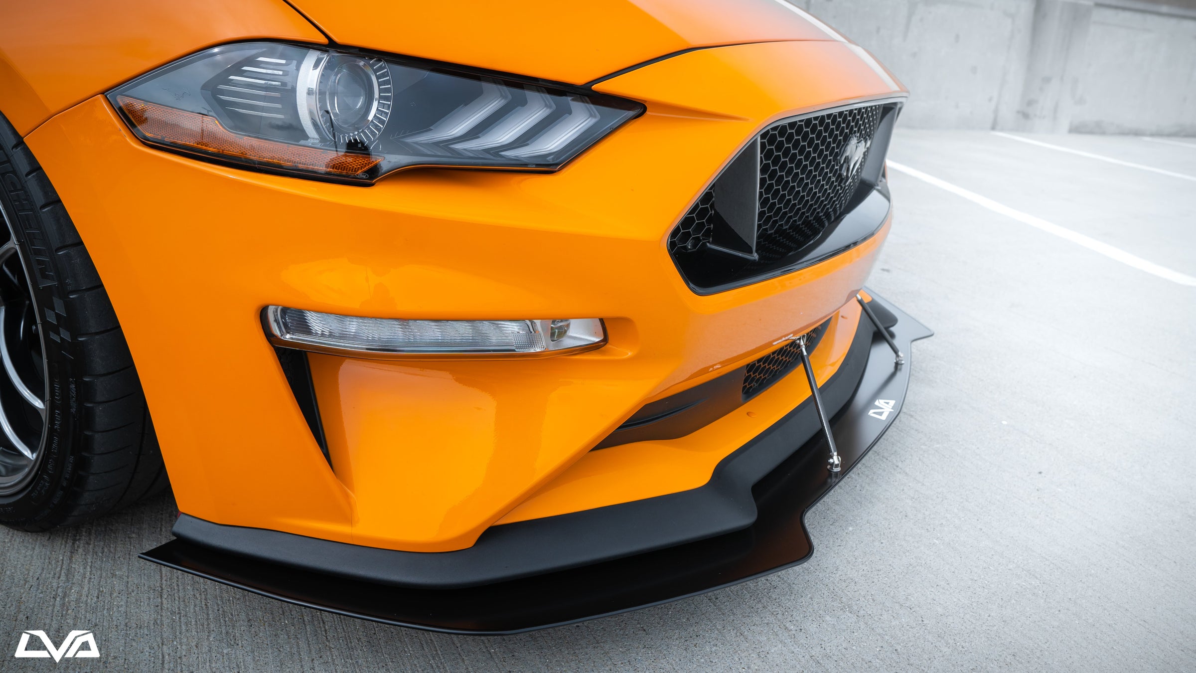 2018-2023 Ford Mustang Front Splitter (GT Performance Package) V.1 - LVA
