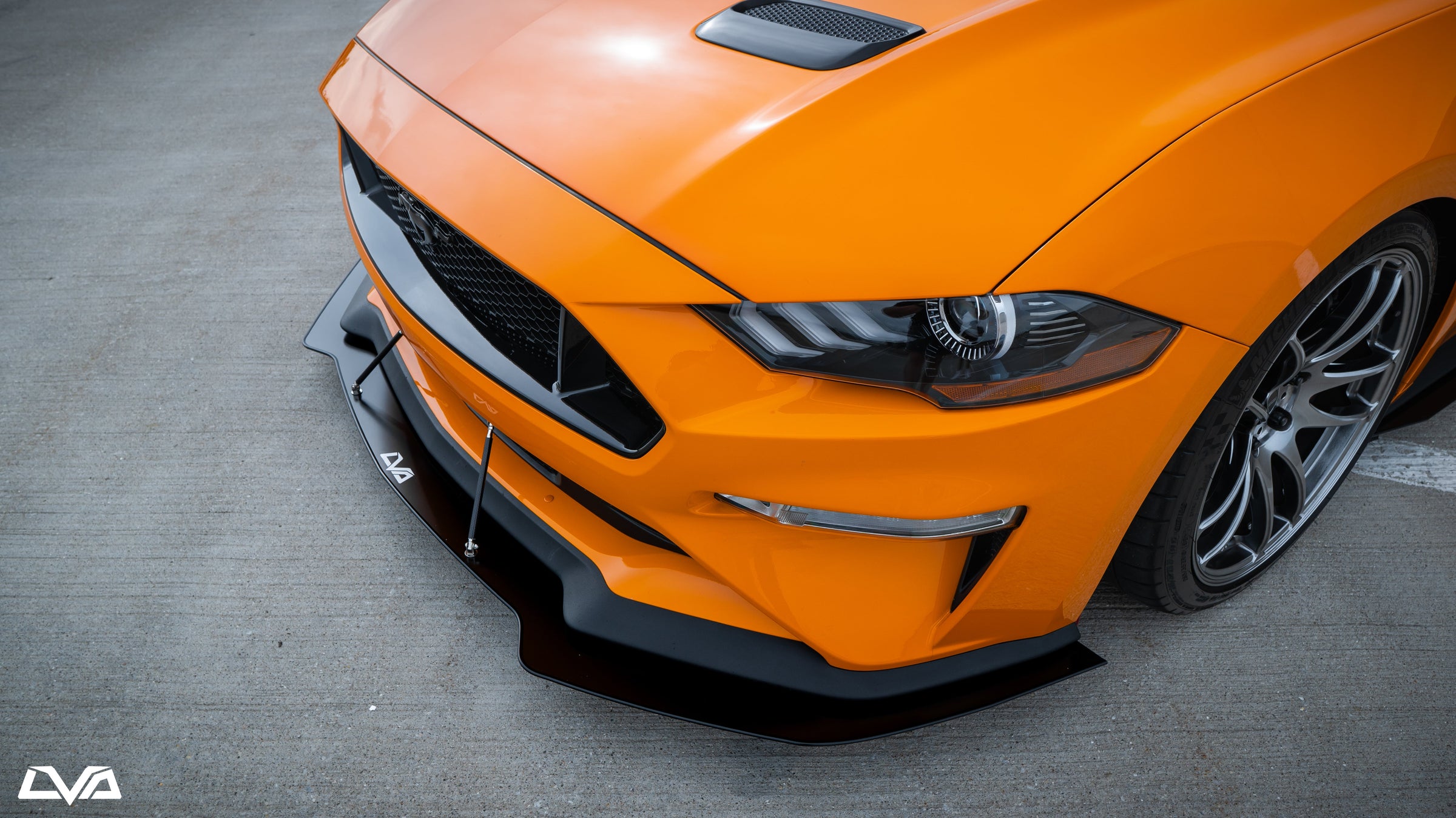 2018-2023 Ford Mustang Front Splitter (GT Performance Package) V.1 - LVA