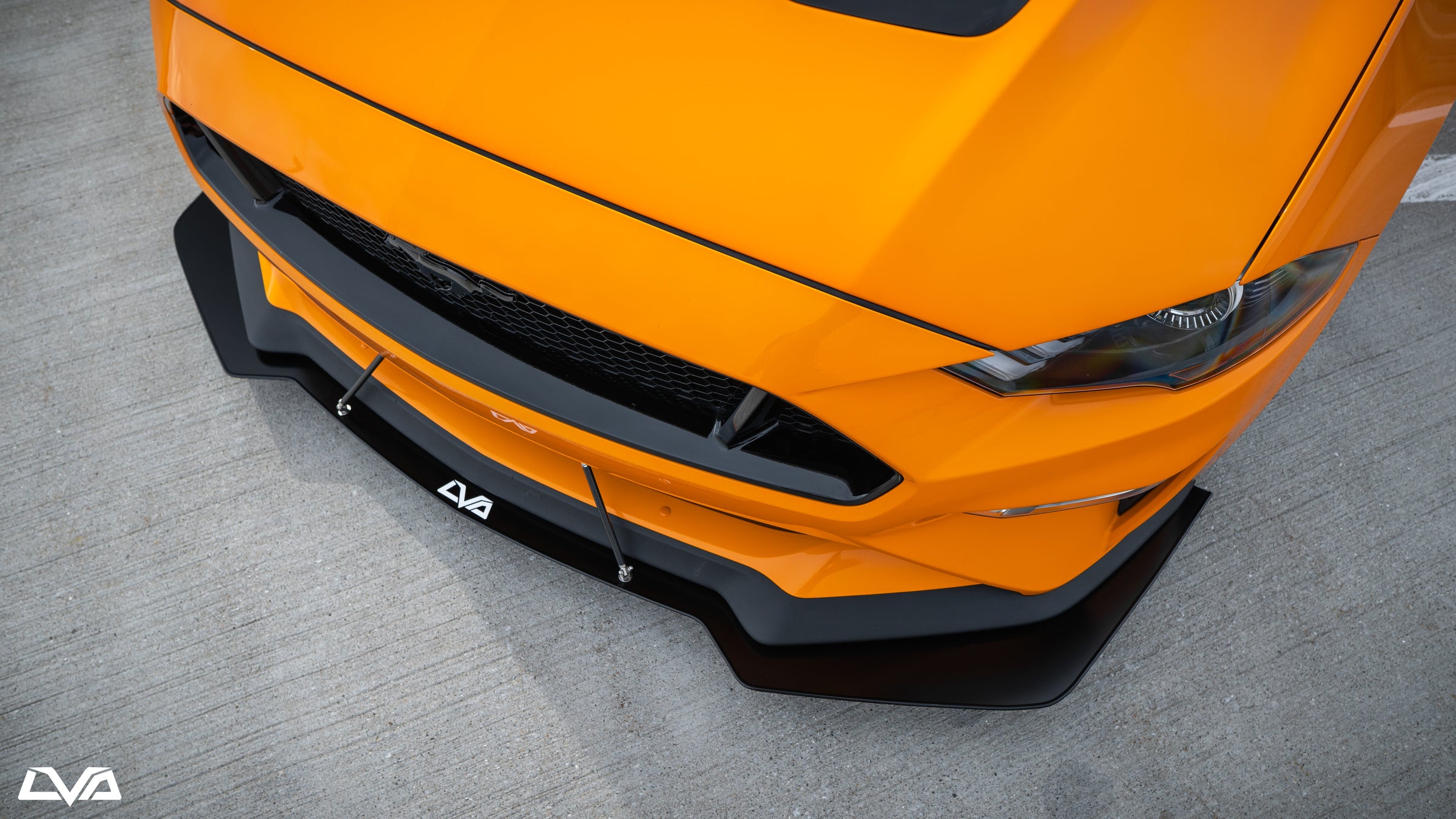 2018-2023 Ford Mustang Front Splitter (GT Performance Package) PP2 Style - LVA