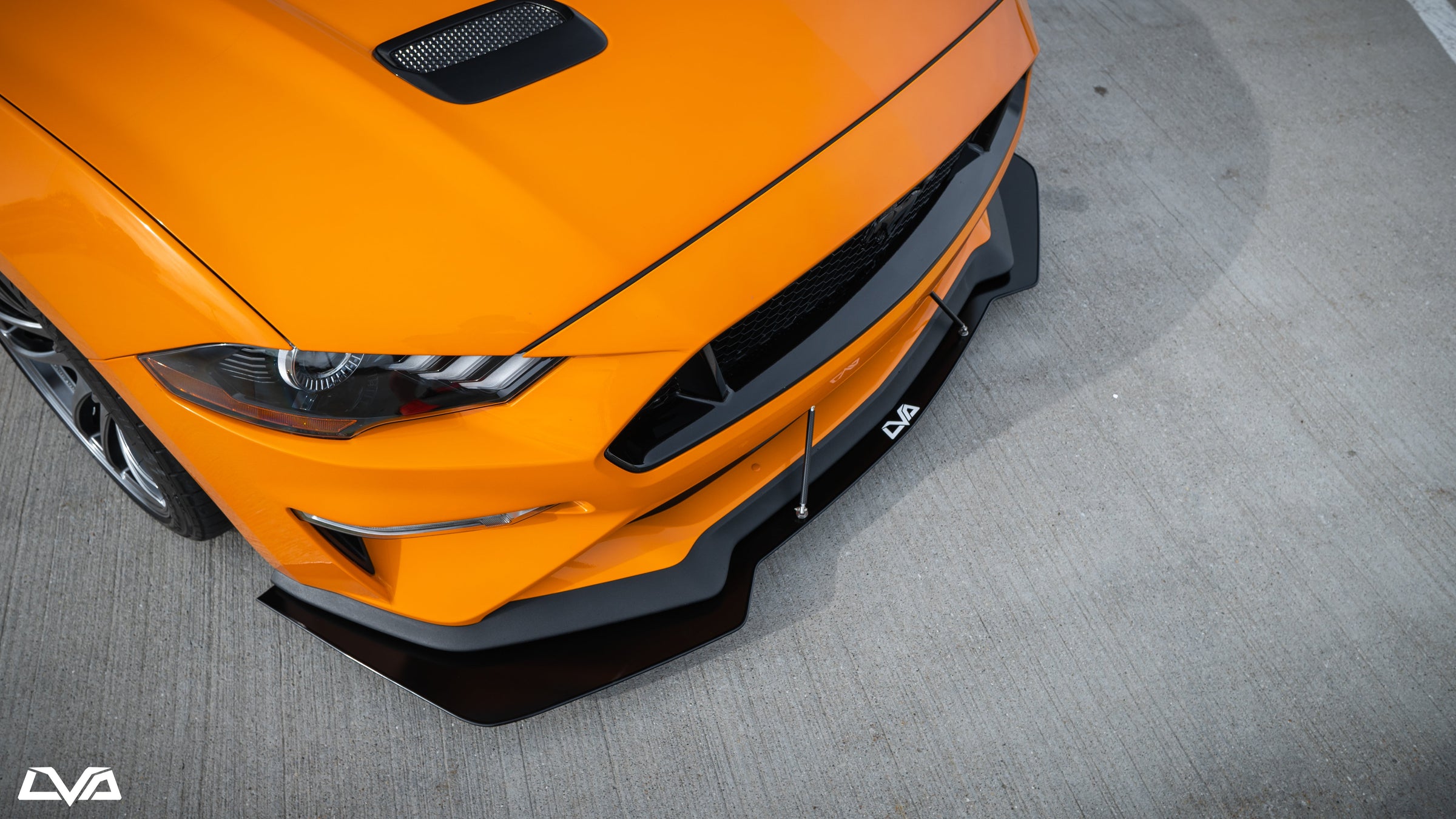 2018-2023 Ford Mustang Front Splitter (GT Performance Package) PP2 Style - LVA