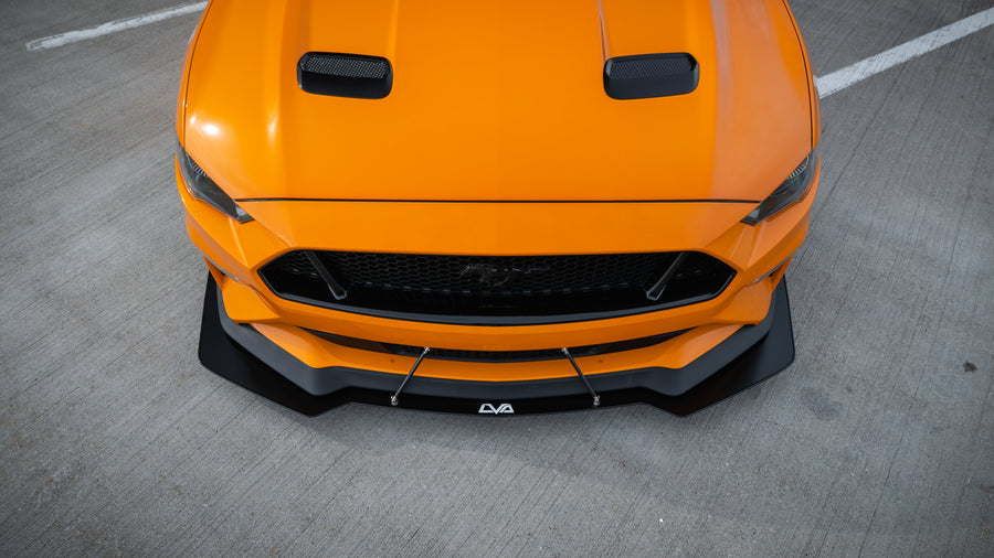 2018-2023 Ford Mustang Front Splitter (GT Performance Package) PP2 Style - LVA