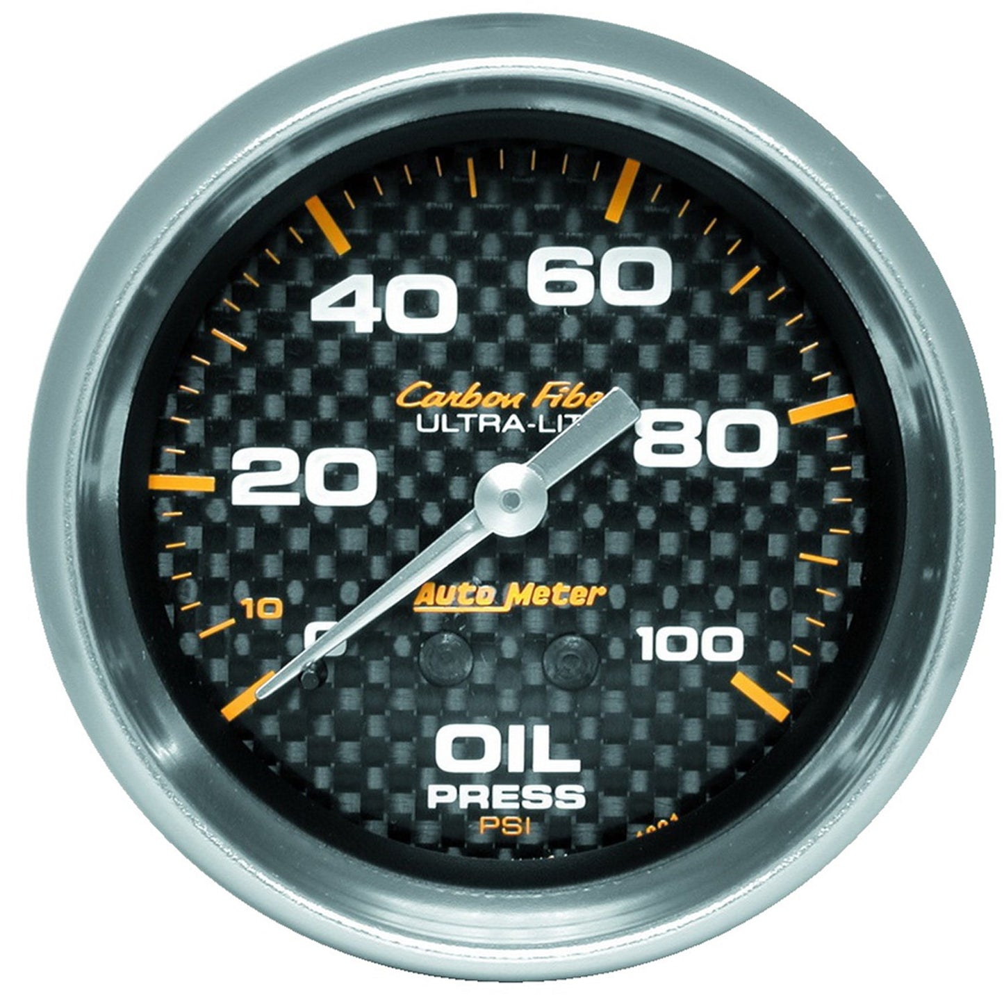 Autometer Carbon Fiber Oil Pressure Gauge Mechanical 52mm - Universal
