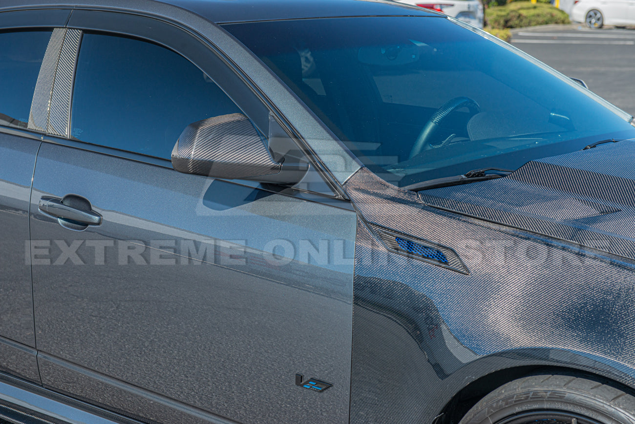 2009-15 Cadillac CTS | CTS-V DRY Carbon Fiber Mirror Covers