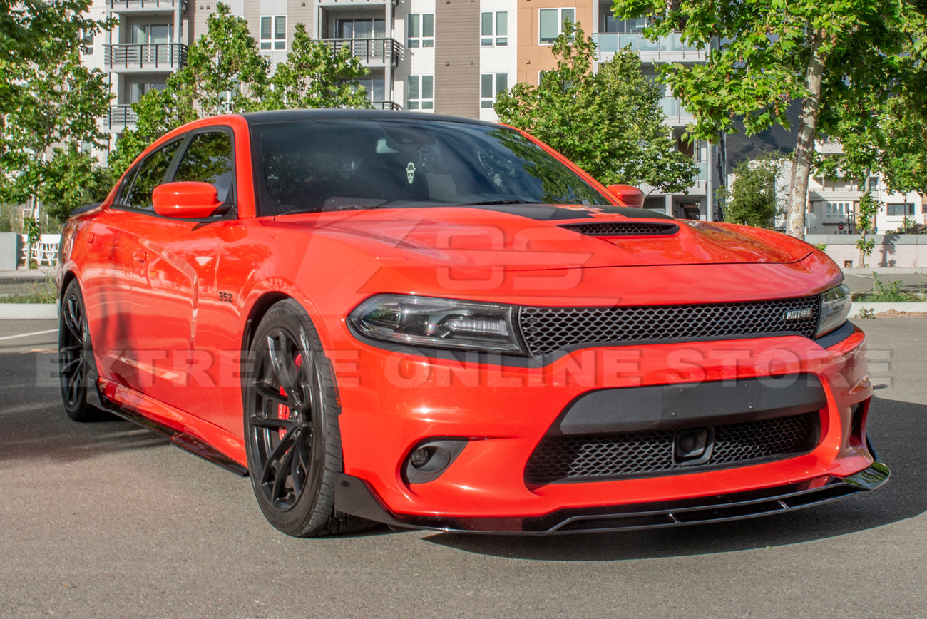 2015-Up Dodge Charger SRT Performance Front Splitter & Rocker Panel