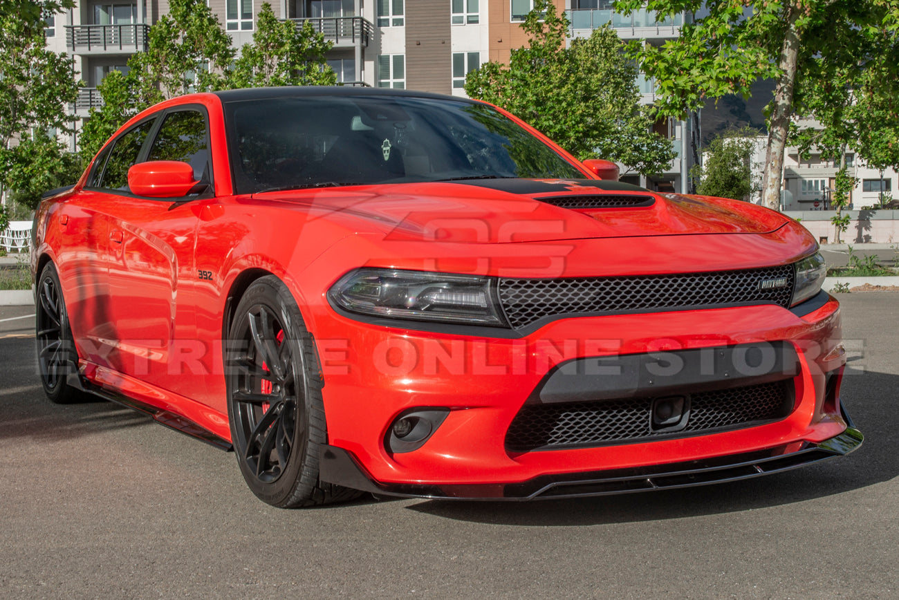 2015-Up Dodge Charger SRT Performance Front Splitter & Rocker Panel