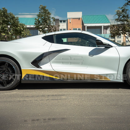Chevrolet Corvette C8 DRY CARBON FIBER 5VM Side Skirts
