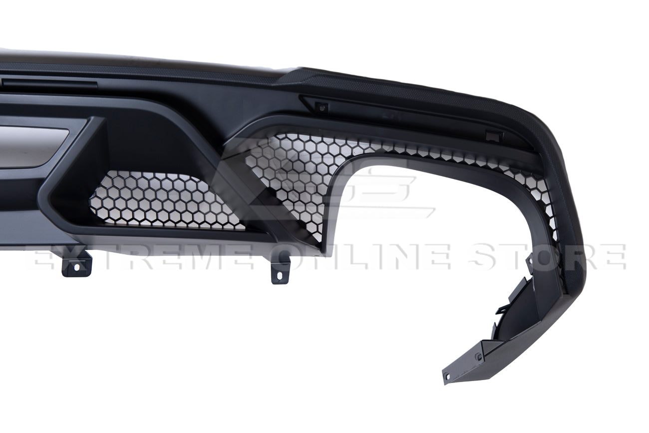 2018-22 Ford Mustang GT500 Rear Bumper Quad Tips Diffuser