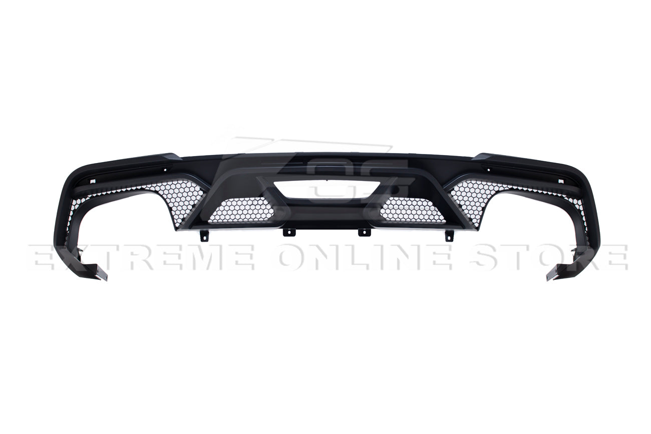 2018-22 Ford Mustang GT500 Rear Bumper Quad Tips Diffuser