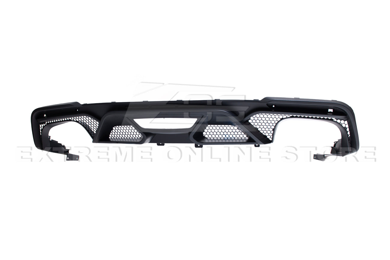 2018-22 Ford Mustang GT500 Rear Bumper Quad Tips Diffuser