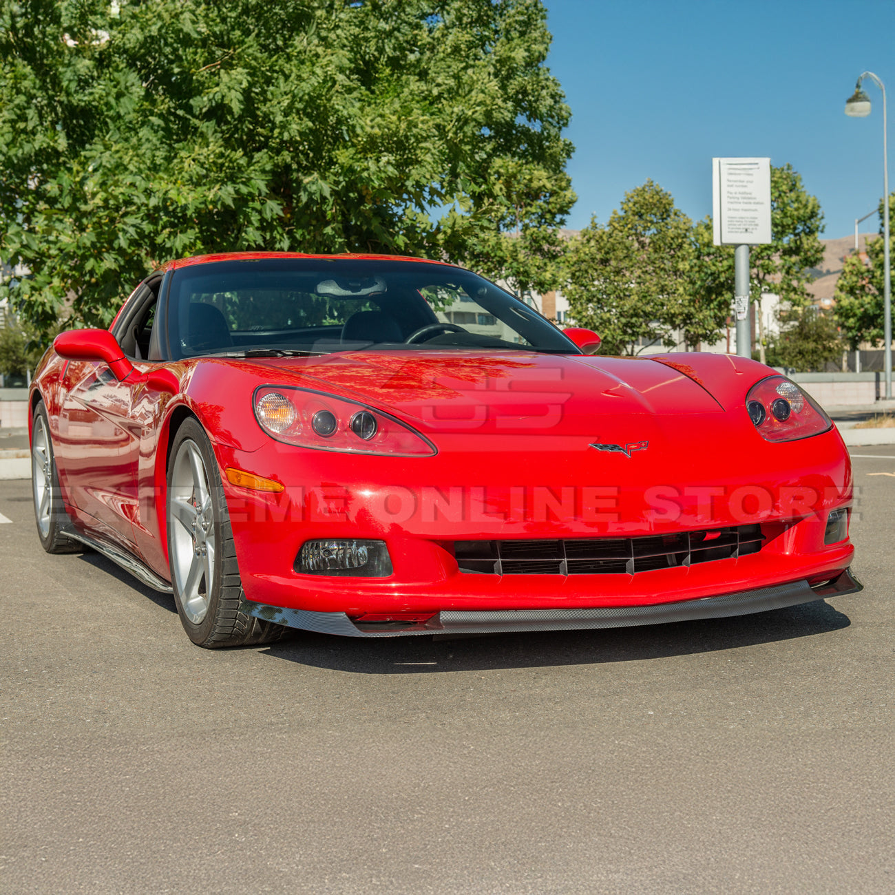 Corvette C6 Base Model ZR1 Conversion Front Splitter Lip