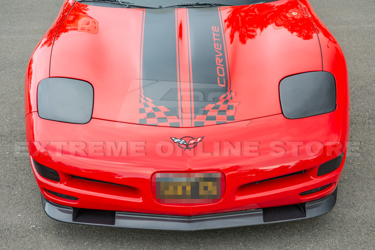 Chevrolet Corvette C5 DRY Carbon Fiber Front Headlight Covers