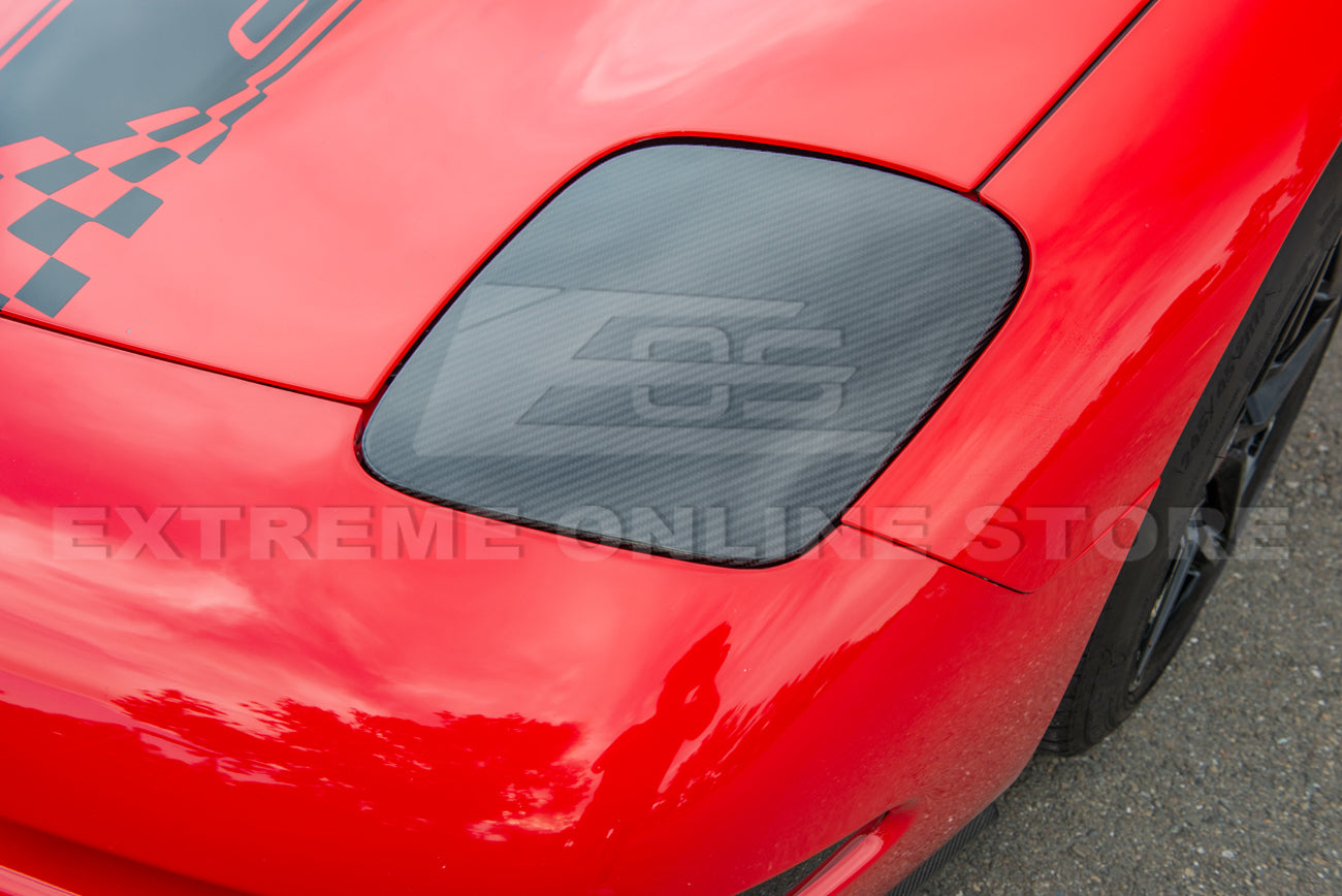 Chevrolet Corvette C5 DRY Carbon Fiber Front Headlight Covers